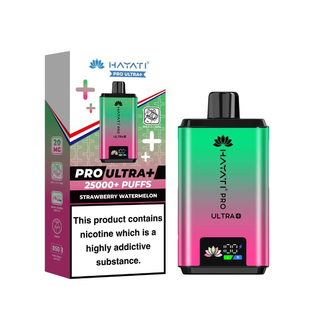 Hayati Pro Ultra Plus 25k Vape Kit Box of 5 Strawberry Watermelon