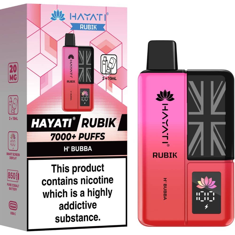 Hayati Rubik 7000 Vape Kit Box of 5 H' Bubba