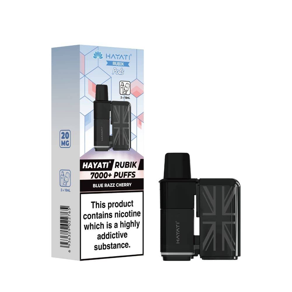 Hayati Rubik 7000 Pods Pack of 5 Blue Razz Cherry