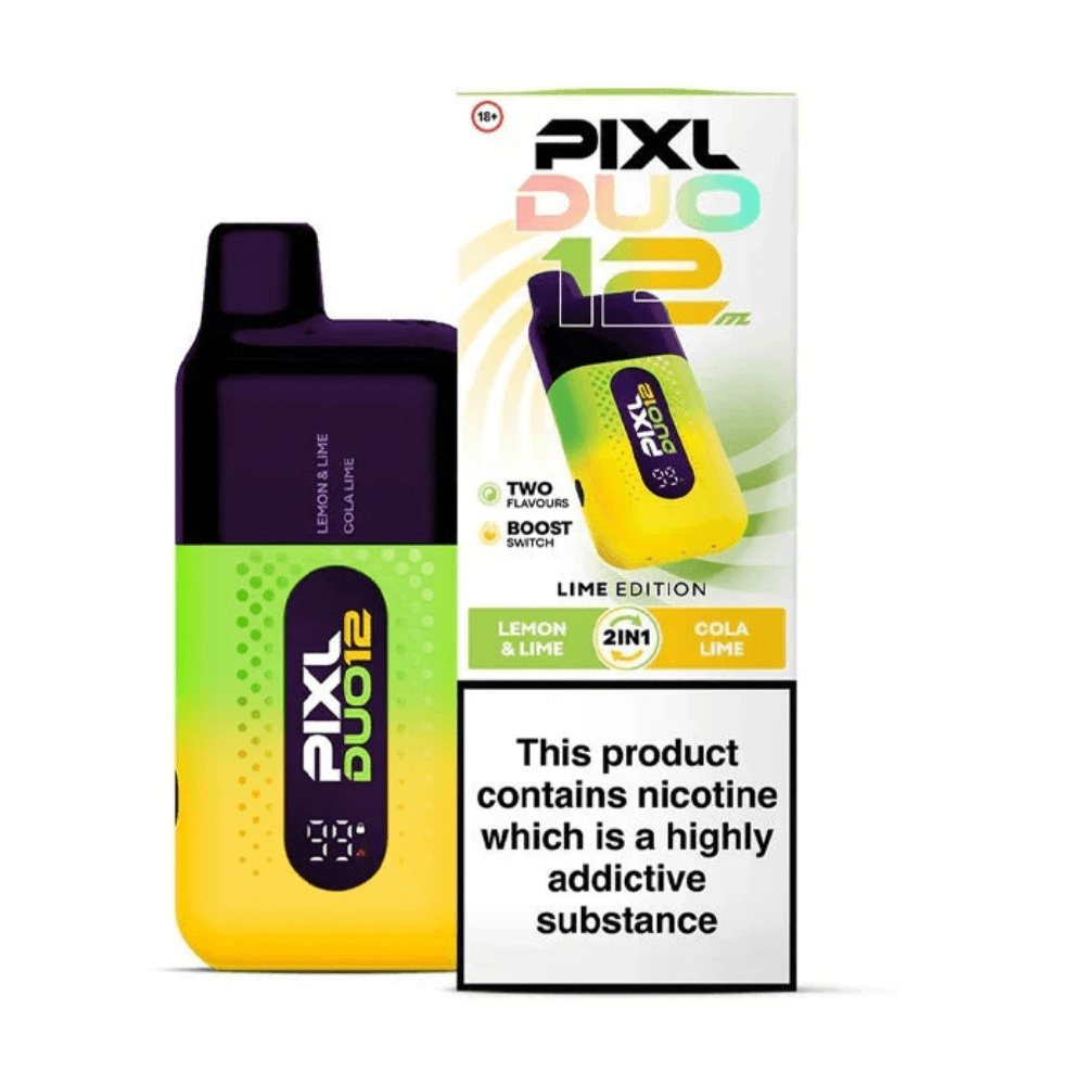 Pixl Duo 10k Prefilled Vape Kit Box of 5 Lime Edition