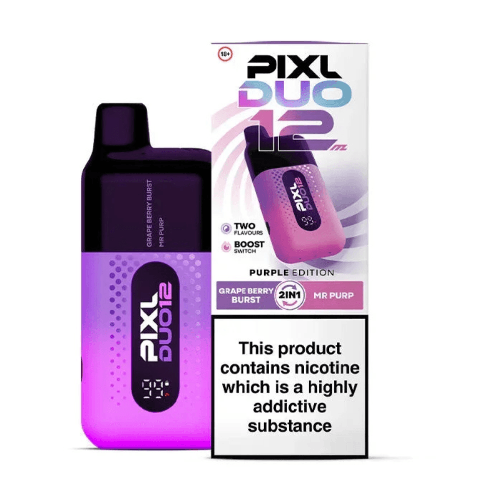Pixl Duo 10k Prefilled Vape Kit Box of 5 Purple Edition
