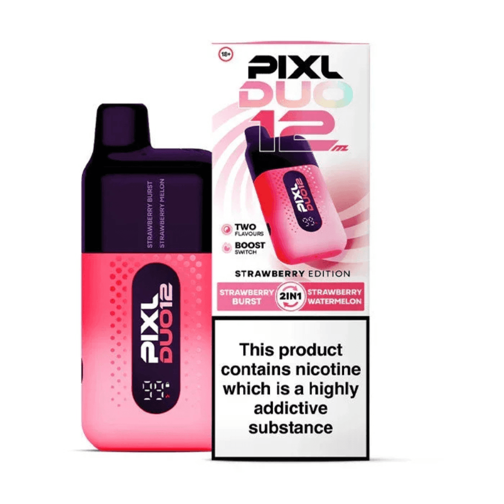 Pixl Duo 10k Prefilled Vape Kit Box of 5 Strawberry Edition