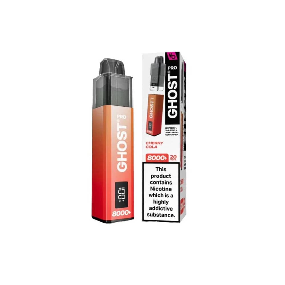 Ghost Pro 8000 Prefilled Vape Kit Box of 5 Cherry Cola