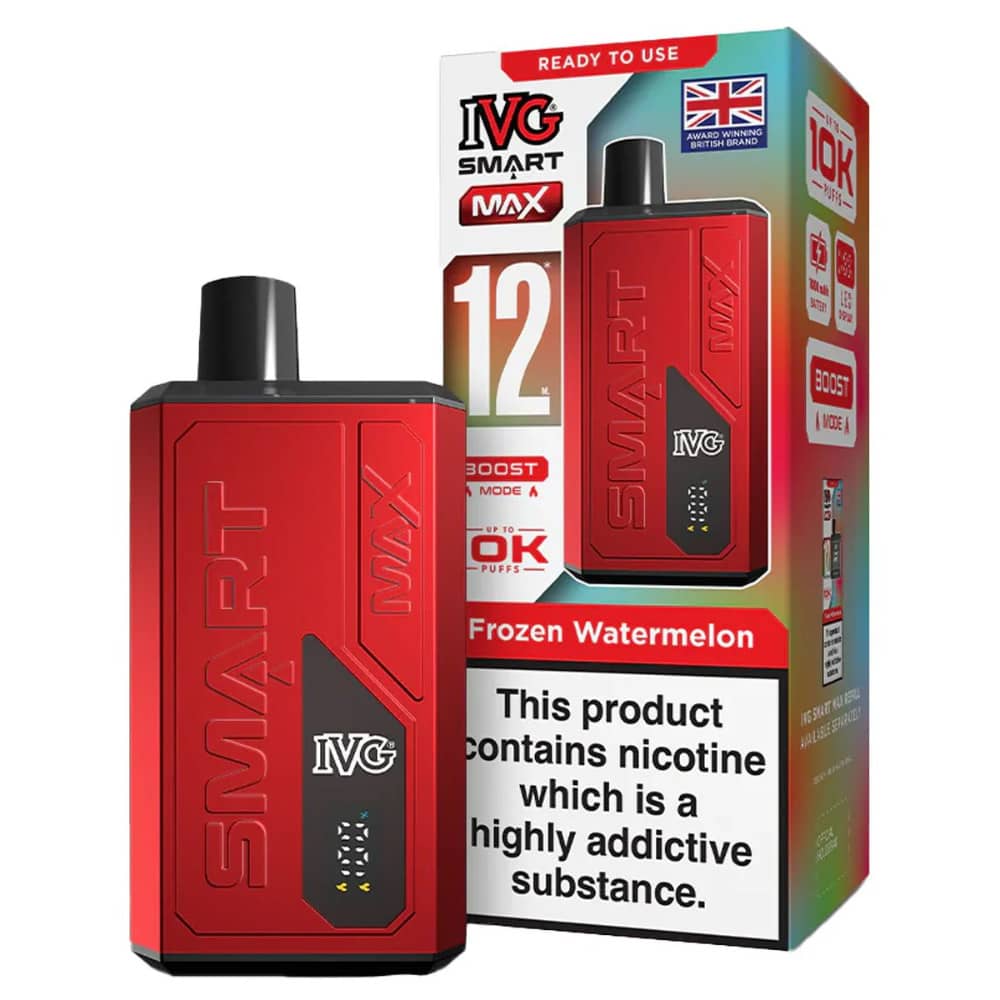 IVG Smart Max 10k Vape Kit Box of 5 Frozen Watermelon