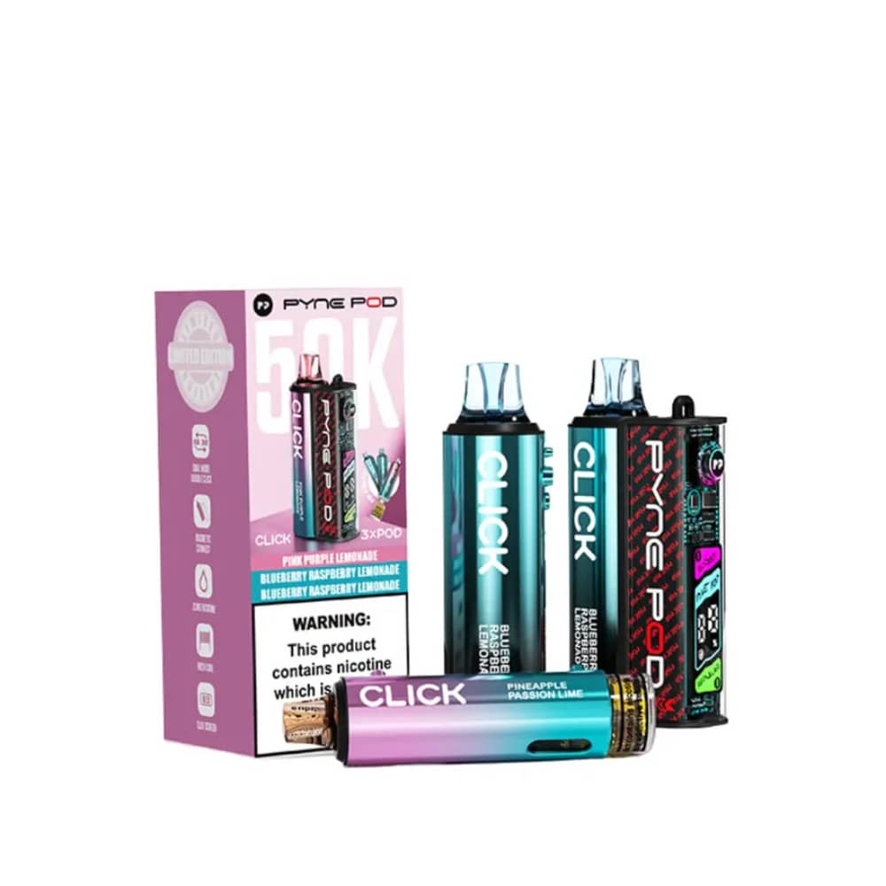 Pyne Pod Click 50k Vape Kit Box of 5 Lemonade Edition
