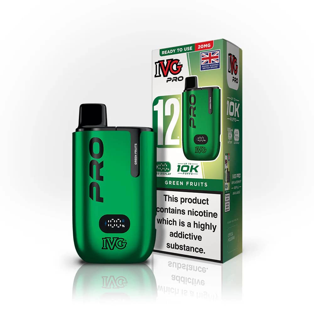 IVG Pro 10k Vape Kit Box of 5 Freen Fruits