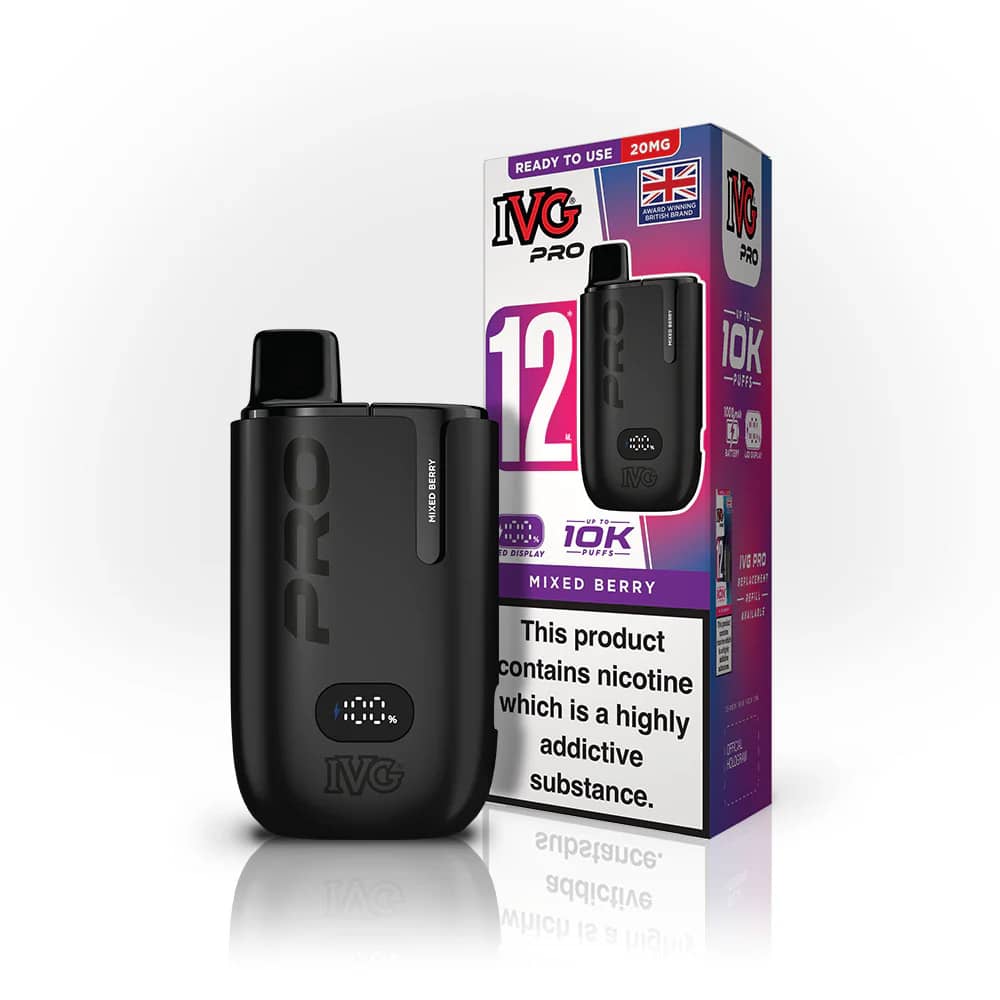 IVG Pro 10k Vape Kit Box of 5 Mixed Berry Kit