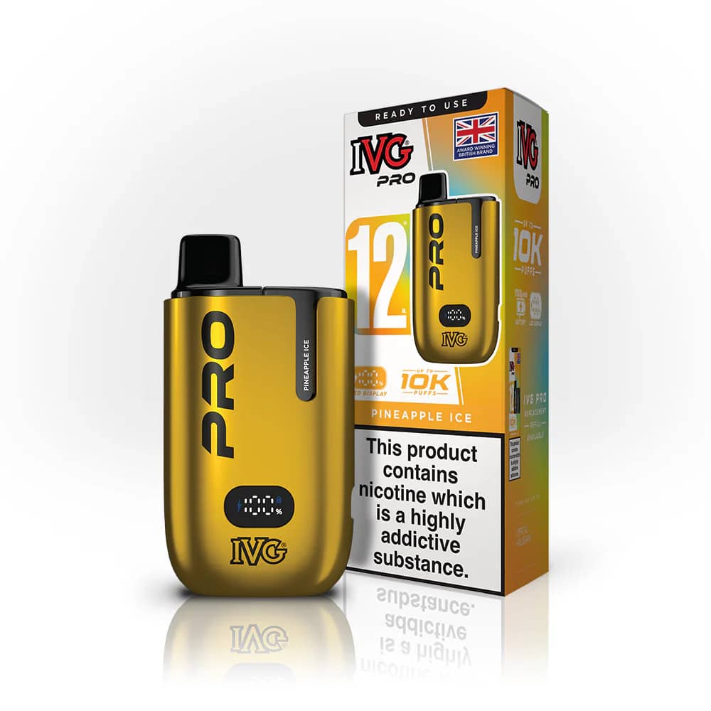 IVG Pro 10k Vape Kit Box of 5 Pineapple Ice