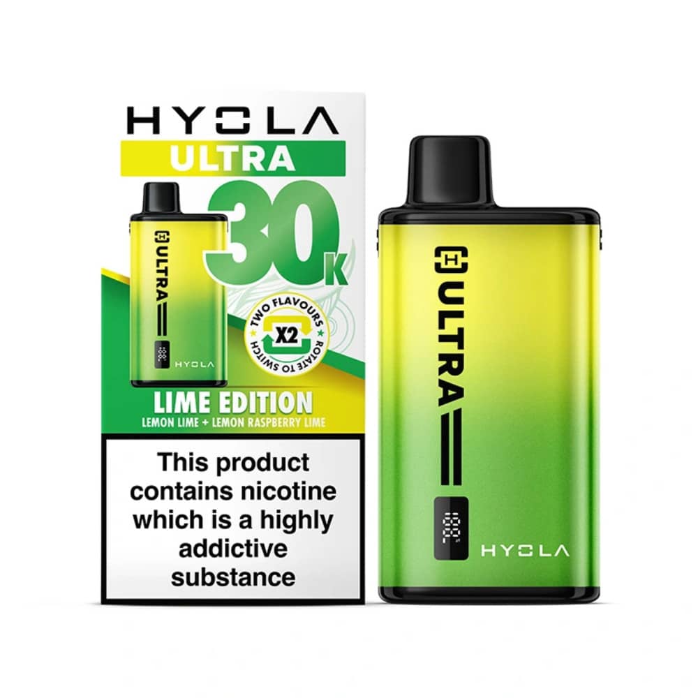 Hyola Ultra Plus 30k Vape Kit Box of 5 Lime Edition