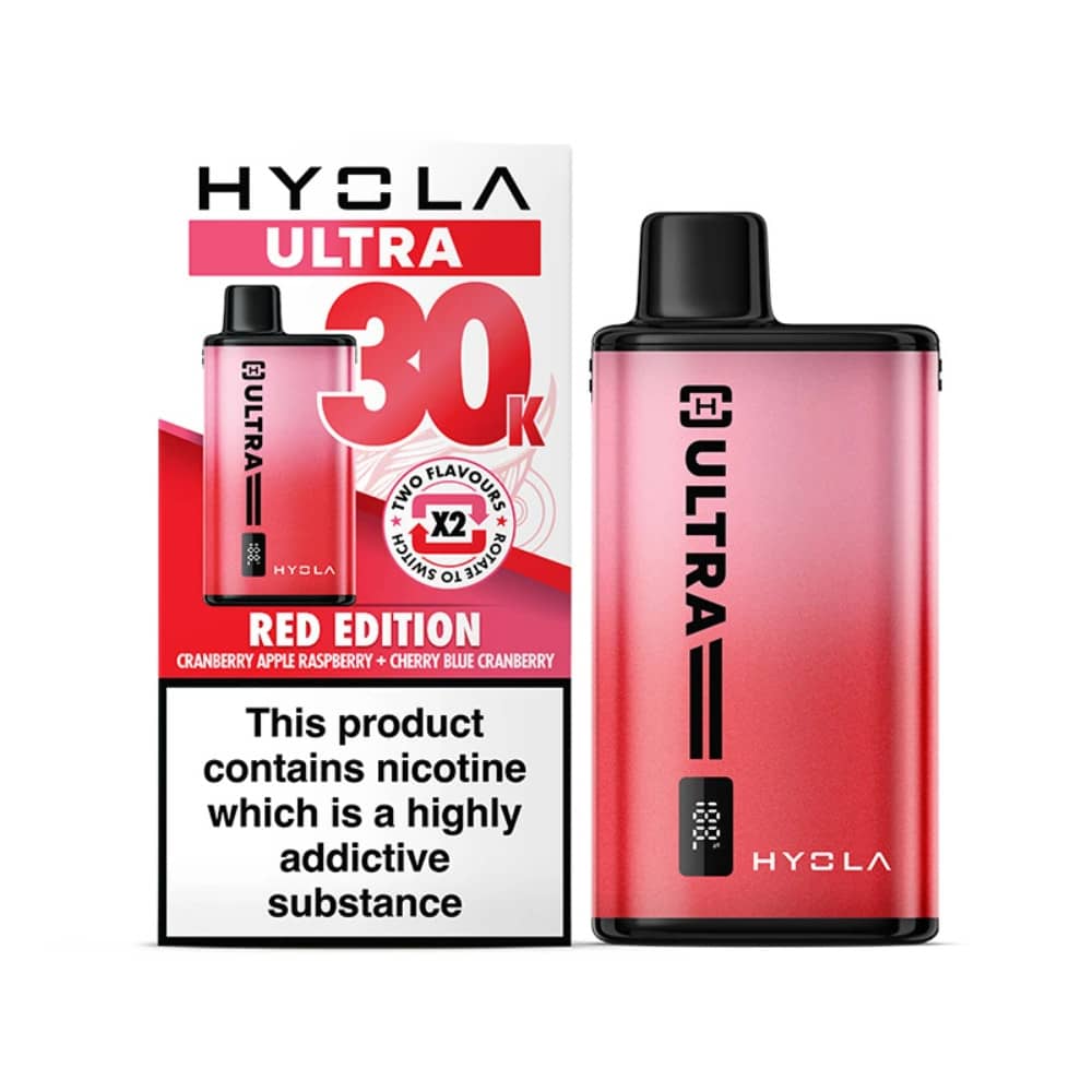 Hyola Ultra Plus 30k Vape Kit Box of 5 Red Edition