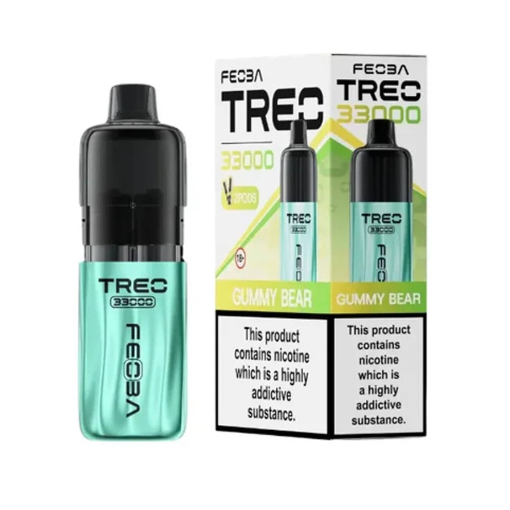 Feoba Treo 33k Prefilled Vape it Box of 5 Gummy Bear
