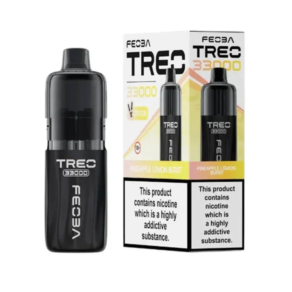 Feoba Treo 33k Prefilled Vape it Box of 5 Pineapple Lemon Burst