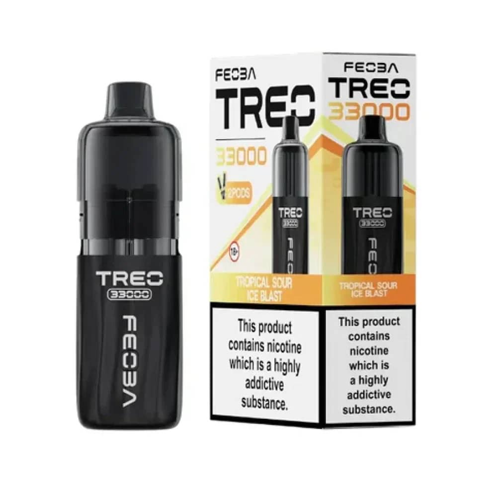 Feoba Treo 33k Prefilled Vape it Box of 5 Tropical Sour Ice