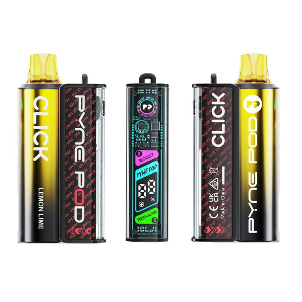 Pyne Pod Click 10k Vape Kit Box of 5 Lemon Lime