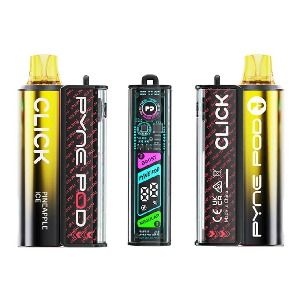 Pyne Pod Click 10k Vape Kit Box of 5 Pineapple Ice