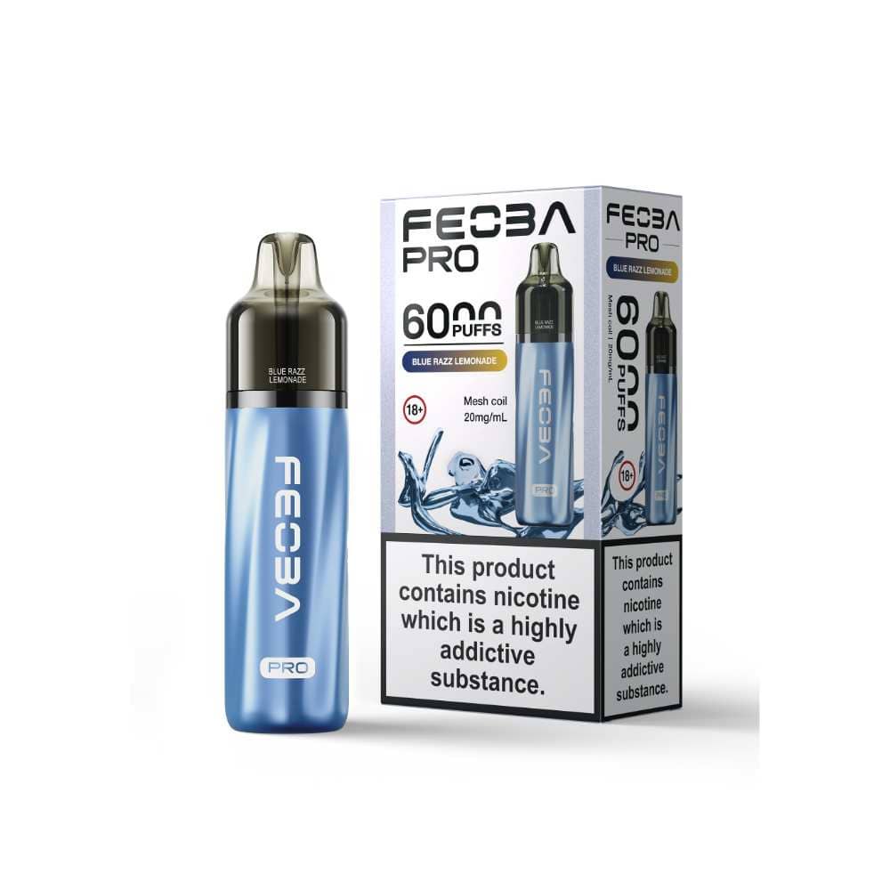 Feoba Pro Plus 6000 Vape Kit Box of 5 Blue Razz Lemonade