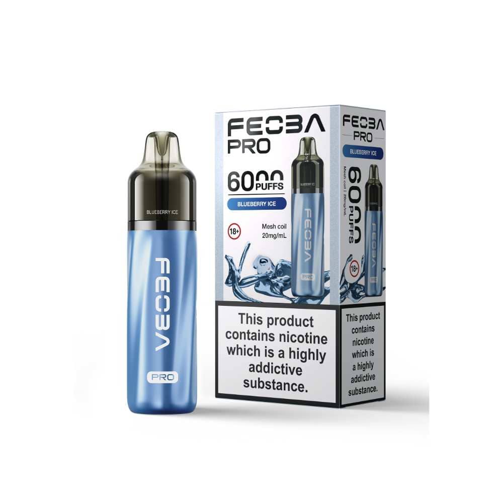 Feoba Pro Plus 6000 Vape Kit Box of 5 Blueberry Ice