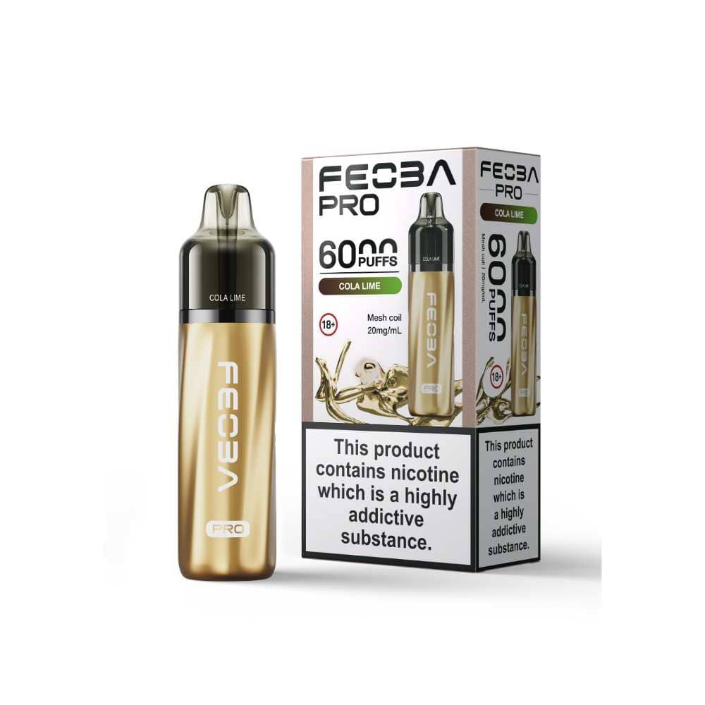 Feoba Pro Plus 6000 Vape Kit Box of 5 Cola Lime