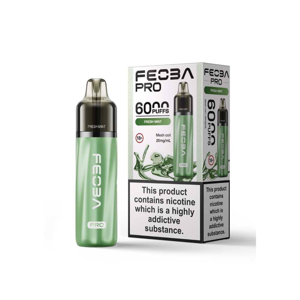 Feoba Pro Plus 6000 Vape Kit Box of 5 Fresh Mint