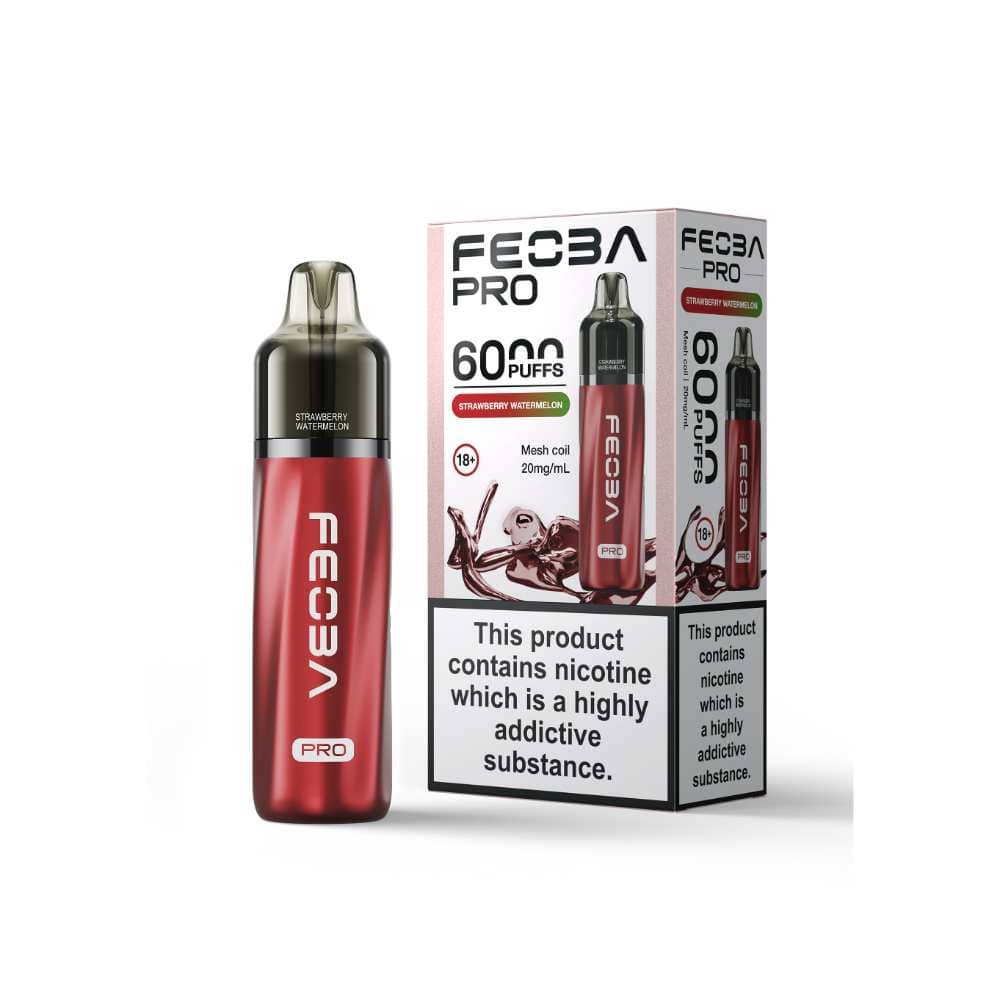 Feoba Pro Plus 6000 Vape Kit Box of 5 Strawberry Watermelon