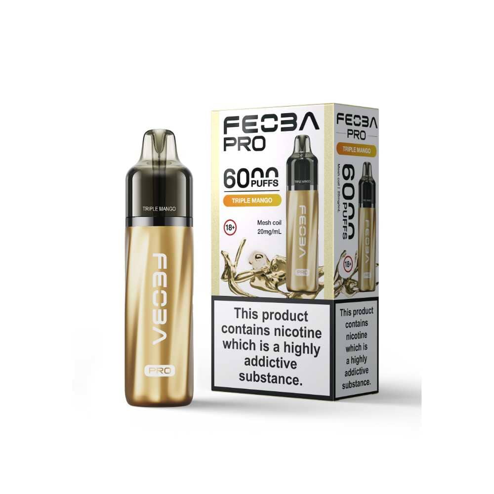 Feoba Pro Plus 6000 Vape Kit Box of 5 Triple Mango