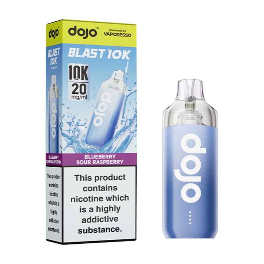 Vaporesso Dojo Blast 10k Vape Kit Box of 5 Blueberry Sour Raspberry