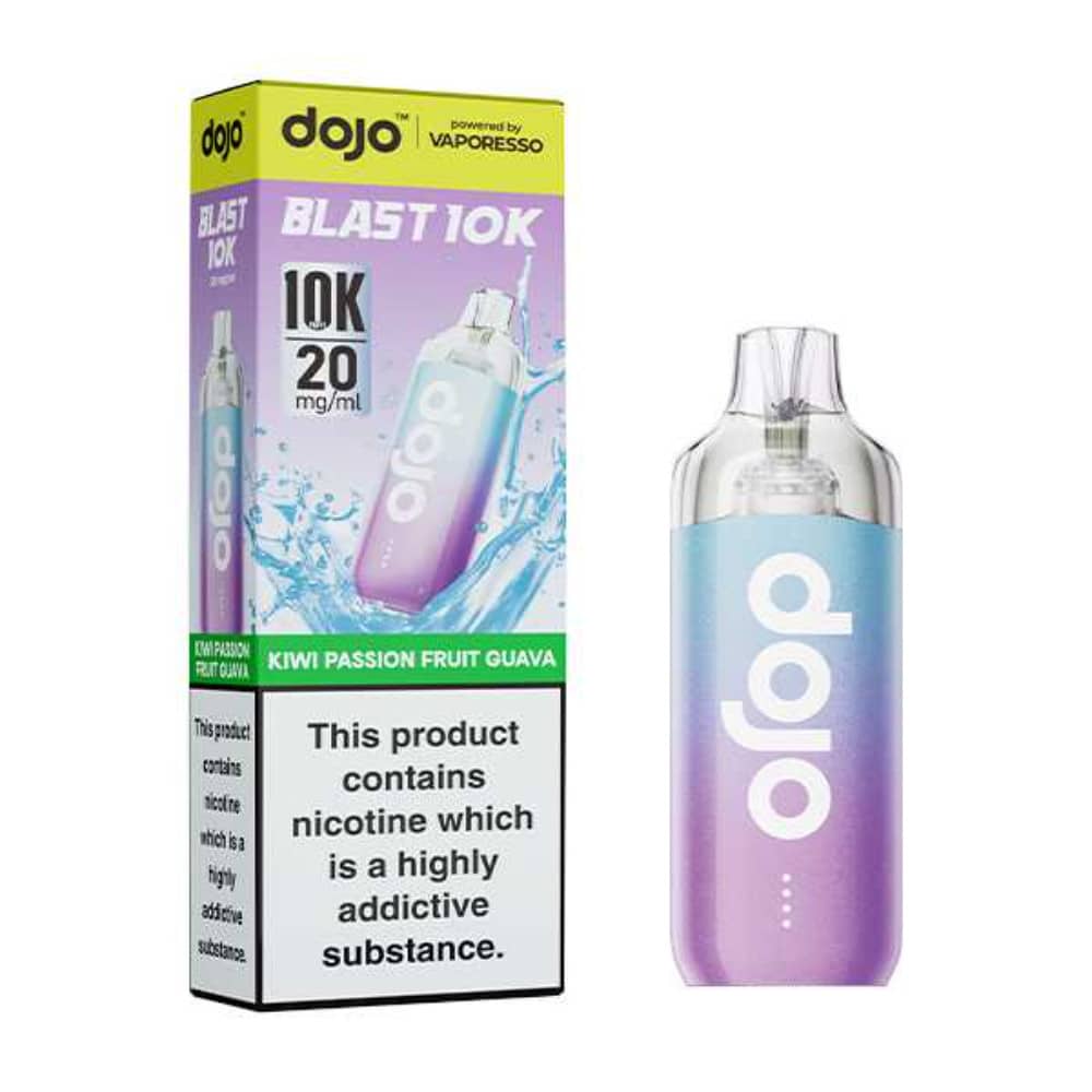 Vaporesso Dojo Blast 10k Vape Kit Box of 5 Kiwi Passion Fruit Guava