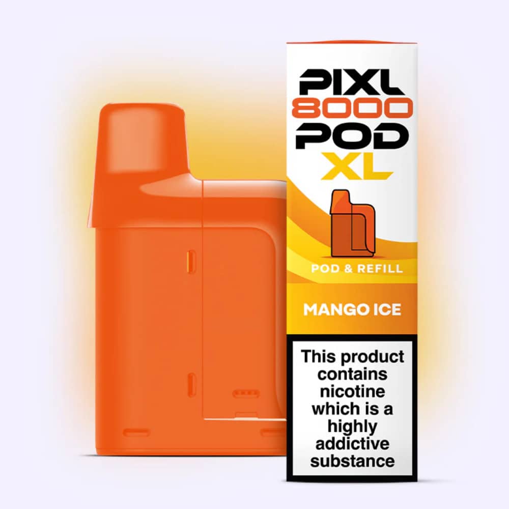 Pixl 8000 Prefilled Pods Pack of 5 Mango Ice