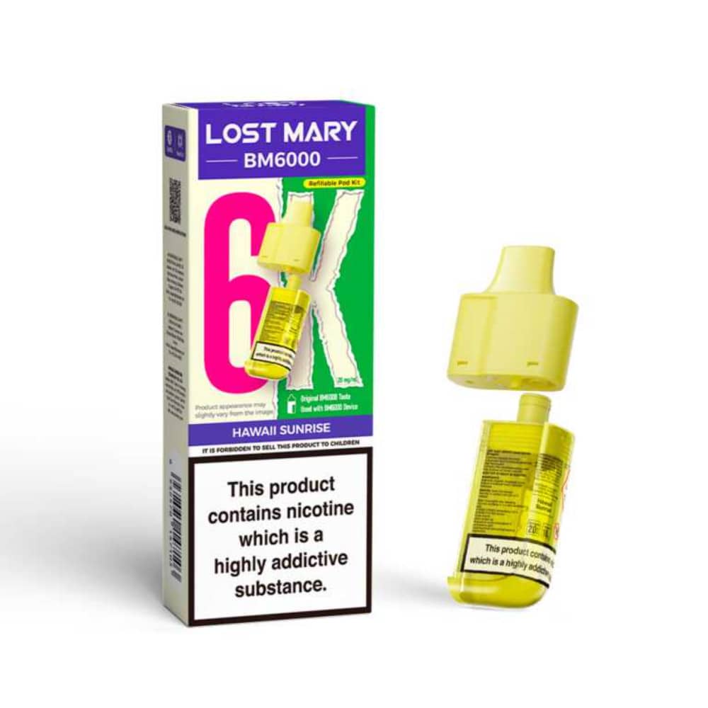 Lost Mary Bm6000 Pods Pack of 5 Hawaii Sunrise