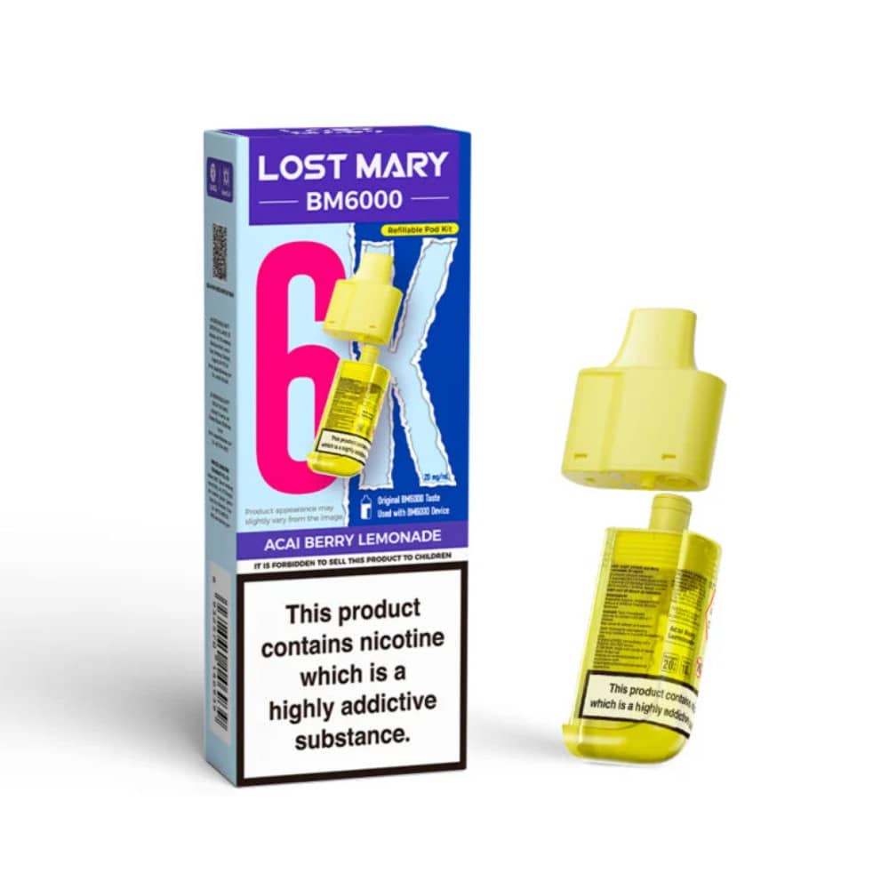Lost Mary Bm6000 Pods Pack of 5 Acai Berry Lemonade