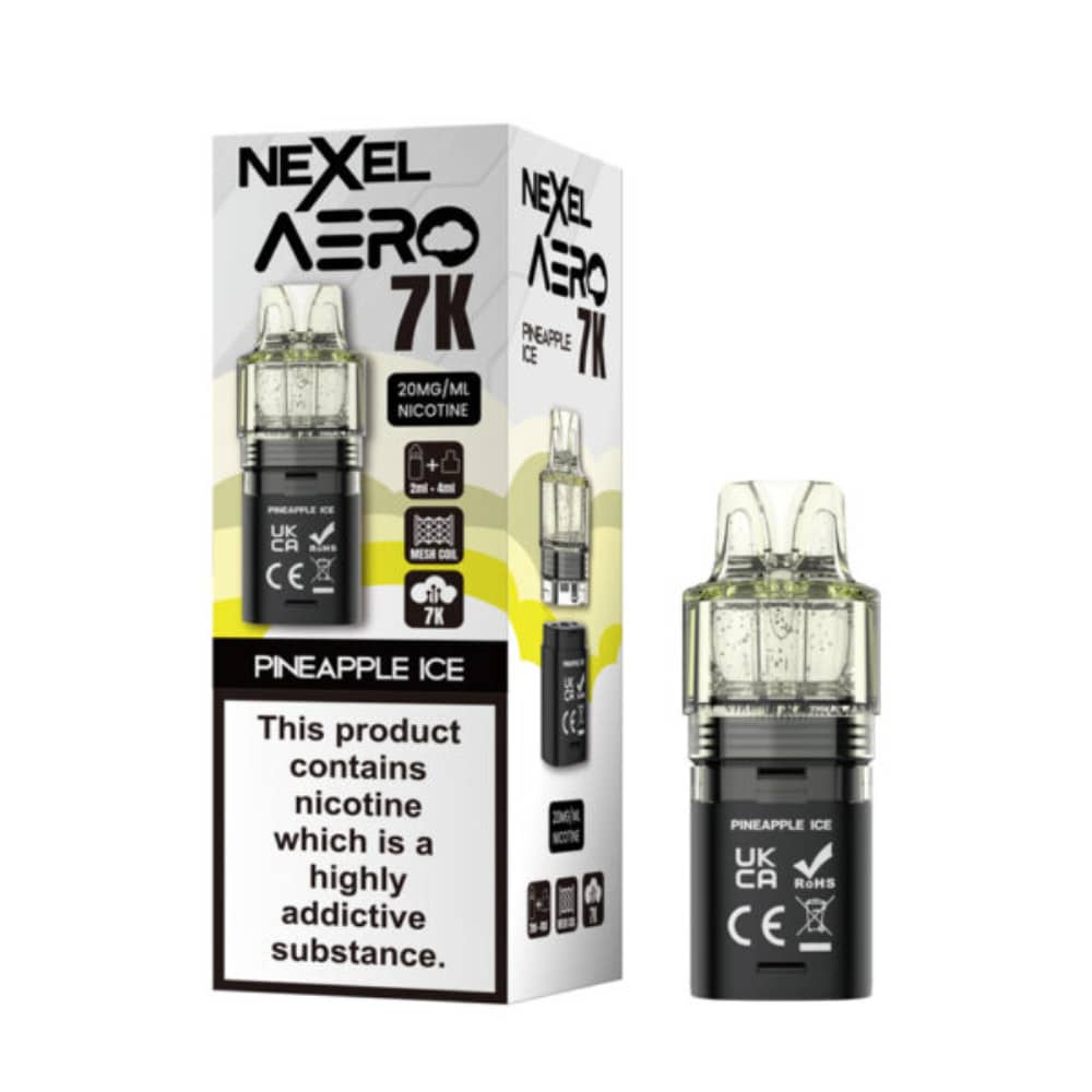 Nexel Aero 7k Prefilled Pods Pack of 10 Pineapple Ice