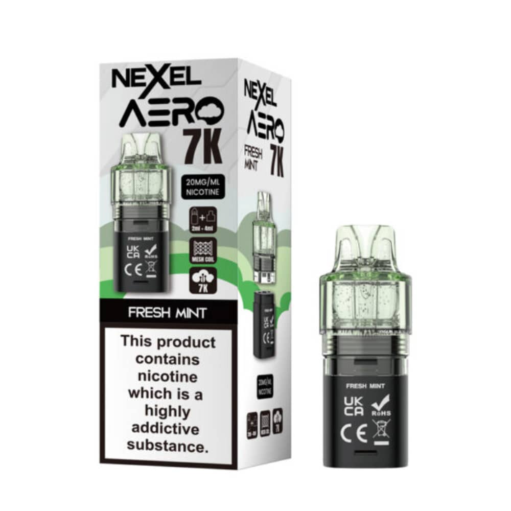 Nexel Aero 7k Prefilled Pods Pack of 10 Fresh Mint