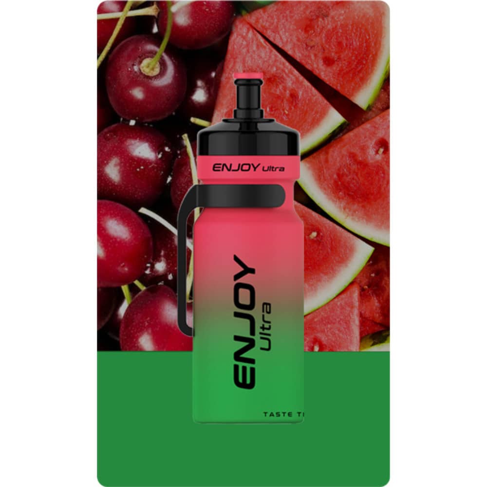 Enjoy Ultra 9000 Vape Kit Box of 10 Watermelon Cherry