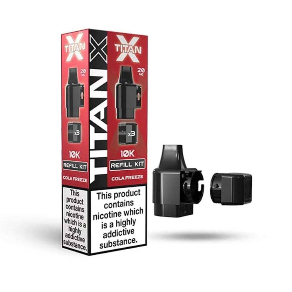 Titan X 10K Prefilled Pods Pack of 10 Cola Freeze