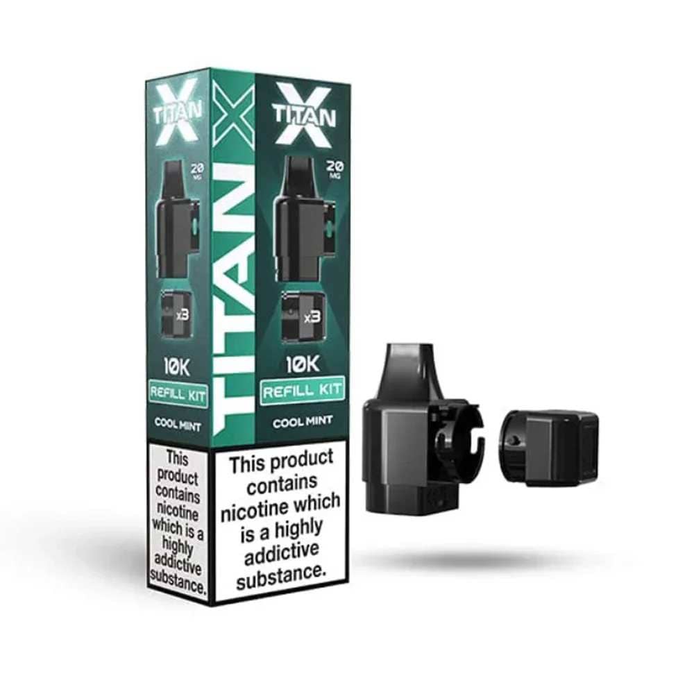 Titan X 10K Prefilled Pods Pack of 10 Cool Mint