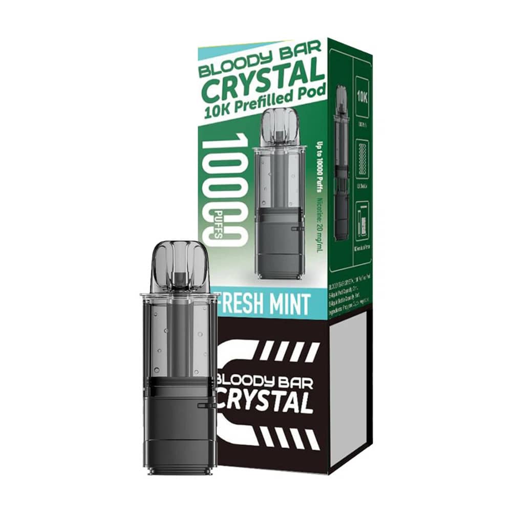 Bloody Bar Crystal 10k Pods Pack of 5 Fresh Mint