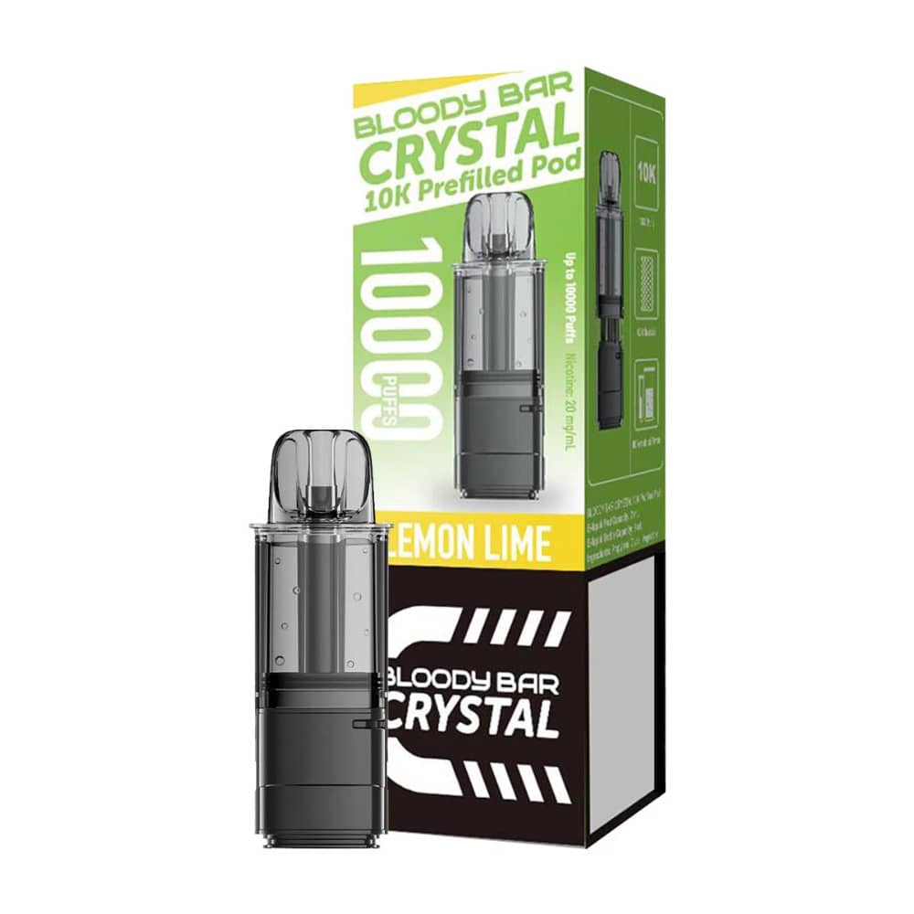 Bloody Bar Crystal 10k Pods Pack of 5 Lemon Lime