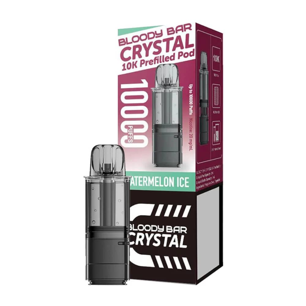 Bloody Bar Crystal 10k Pods Pack of 5 Watermelon Ice