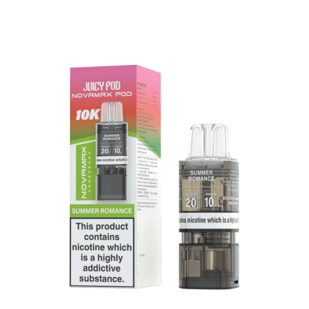 Juicy Pod Novamax 10K Pods Pack of 10 Summer Romance