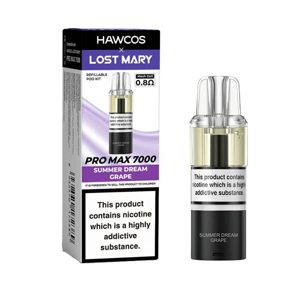 Lost Mary Hawcos Pro Max 7000 Pods Pack of 5 Summer Dream Grape
