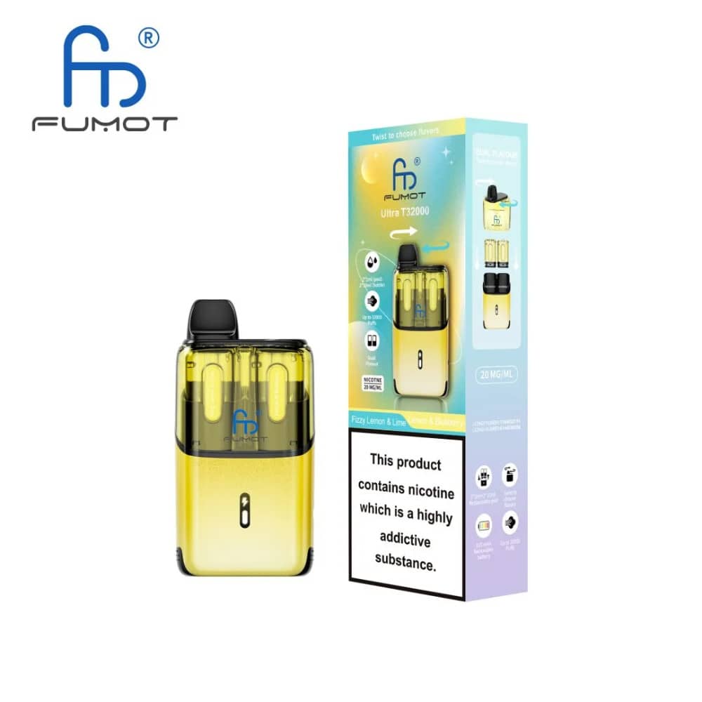 RandM Fumot Ultra T32000 Vape Kit Box of 5 Fizzy Lemon & Lime / Lemon & Blueberry