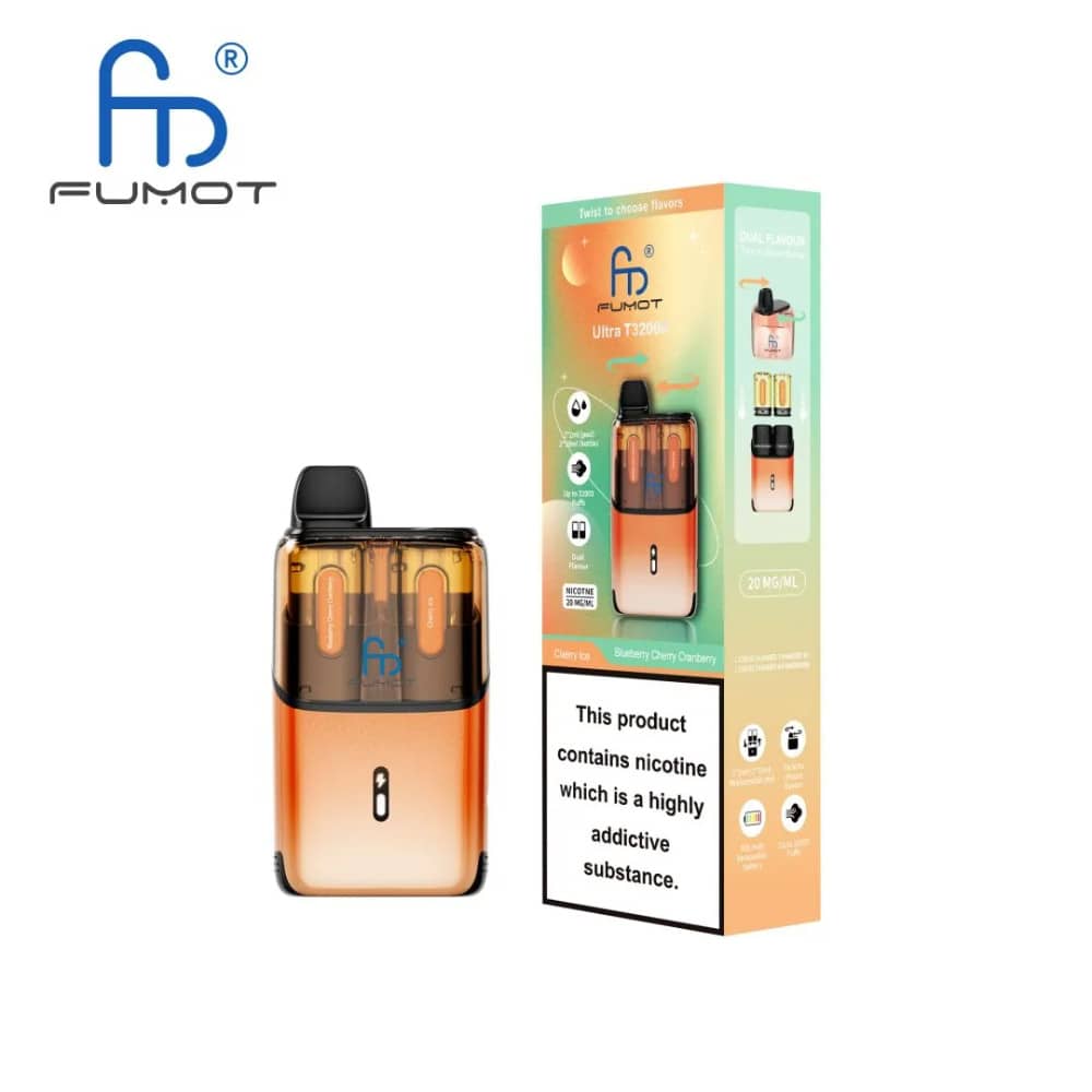 RandM Fumot Ultra T32000 Vape Kit Box of 5 Cherry Ice / Blueberry Cherry Cranberry