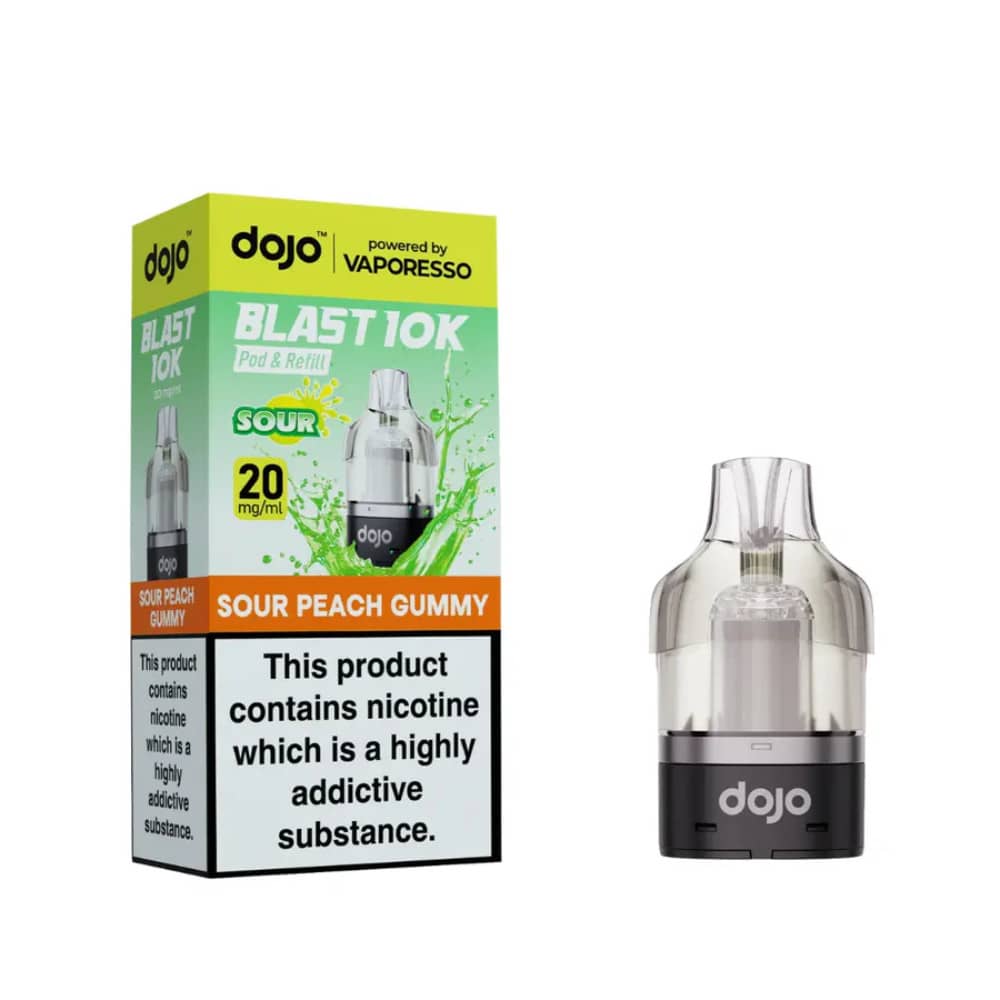 Vaporesso Dojo Blast 10K Pods Pack of 5 Sour Peach Gummy
