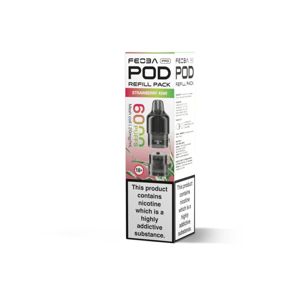 Feoba Pro Plus 6000 Pods Pack of 5 Strawberry Kiwi