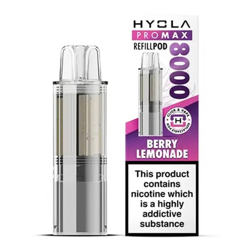 Hyola Pro Max 8000 Pods Pack of 5 Berry Lemonade
