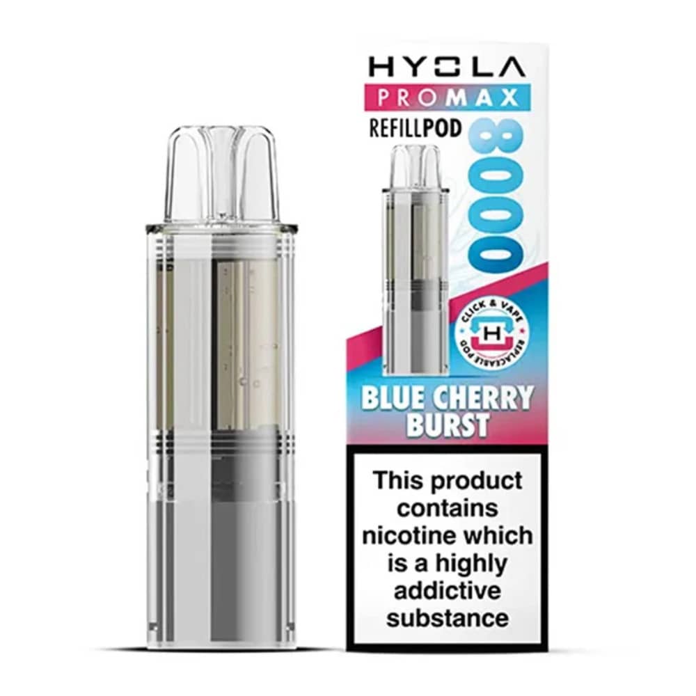 Hyola Pro Max 8000 Pods Pack of 5 Blue Cherry Burst