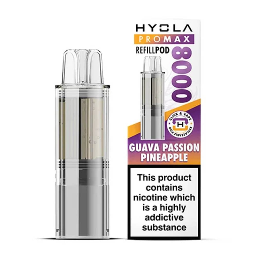 Hyola Pro Max 8000 Pods Pack of 5 Guava Passion Pineapple