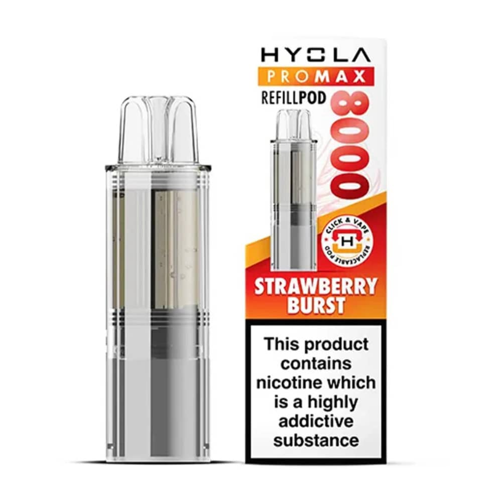 Hyola Pro Max 8000 Pods Pack of 5 Strawberry Rush Burst