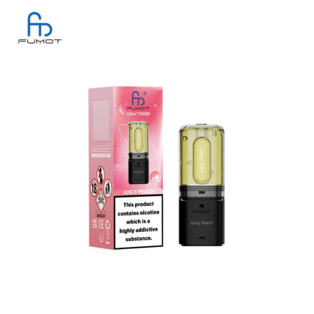 RandM Fumot T32000 Ultra Pods Pack of 5 Juicy Peach