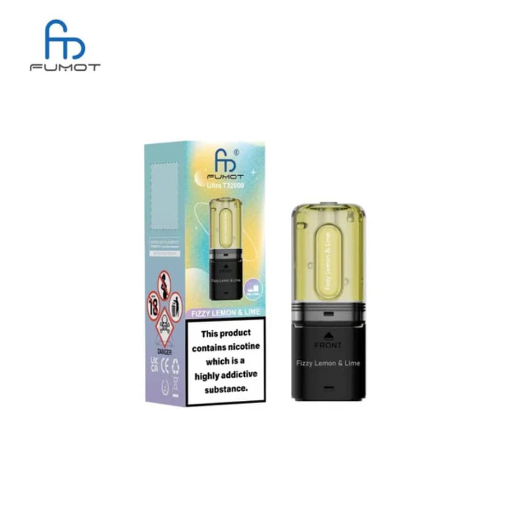 RandM Fumot T32000 Ultra Pods Pack of 5 Fizzy Lemon & Lime